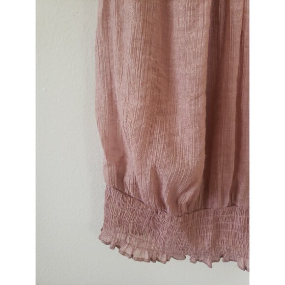 Mine Womens Top Cami Tank Lace Gauzy Whimsygoth Romantic Y2k Vintage  S - Picture 5 of 13